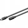 Goobay 71399 DC-jatkokaapeli, 3 m, musta, DC-liittimet 5,5 x 2,1 mm