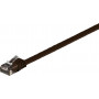 Goobay 95898 CAT 6 litteä kytkentäkaapeli, U/UTP, 7 m, tummanruskea, kupari