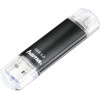 Hama Laeta Twin USB-muistitikku, 16 Gt, USB 3.2 Gen 1 (3.1 Gen 1), musta