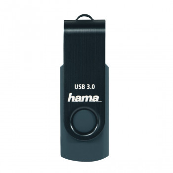 Hama Rotate USB-muistitikku, 256 Gt, USB 3.0, petrolinsininen