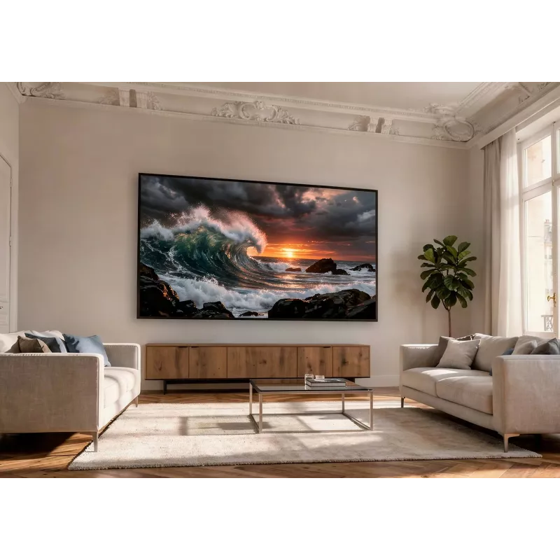 celexon HomeCinema Frame 120 Dynamic Slate korkeakontrastinen kehyksellinen projektiovalkokangas, 120″ (304,8 cm)