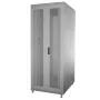 IT-BUDGET 19″ verkkokaappi SRK, 42 U, 600x800 mm, rei'itetyt kaksoisovet edessä ja takana, koottu, vaaleanharmaa