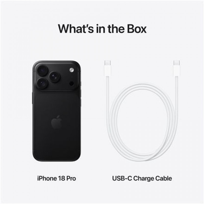 Apple iPhone 18 Pro älypuhelin, 256 GB, JP eSIM, musta