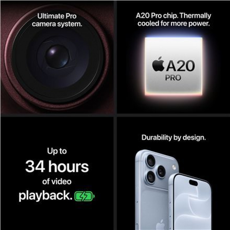 Apple iPhone 18 Pro älypuhelin, 256 GB, JP eSIM, viininpunainen
