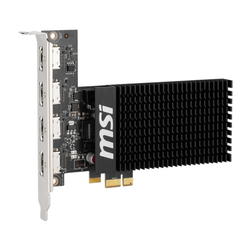 MSI GeForce GT 710 2GD3H näytönohjain, 2 Gt GDDR3, 64-bittinen, 4x HDMI
