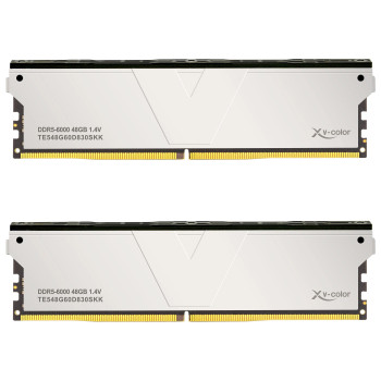 V-Color TE548G60D830SKK ECC OC U-DIMM DDR5-6000 muistipaketti, CL30, XMP ja EXPO, 96 Gt (kahden moduulin paketti)