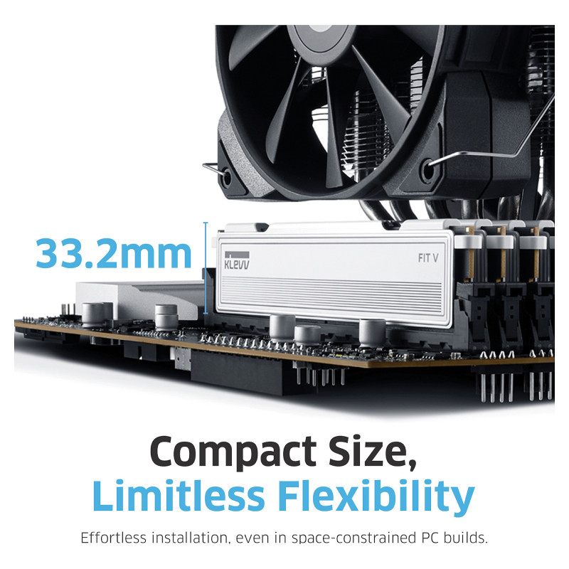 Klevv FIT V KD5AGU880-60A300F DDR5-muistisarja, 32 GB (2 x 16 GB), DDR5-6000, CL30