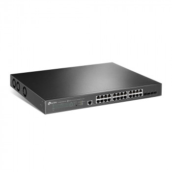 TP-Link JetStream TL-SG3428XPP-M2 hallittava L2+-verkkokytkin, 2,5G Ethernet, PoE, 1U, musta