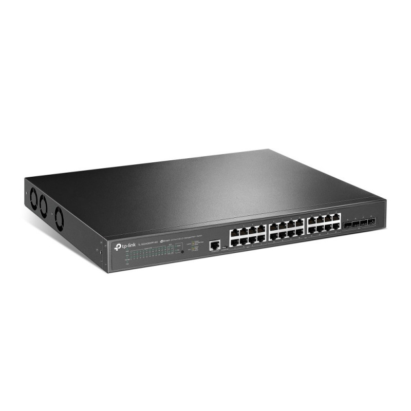 TP-Link JetStream TL-SG3428XPP-M2 hallittava L2+-verkkokytkin, 2,5G Ethernet, PoE, 1U, musta
