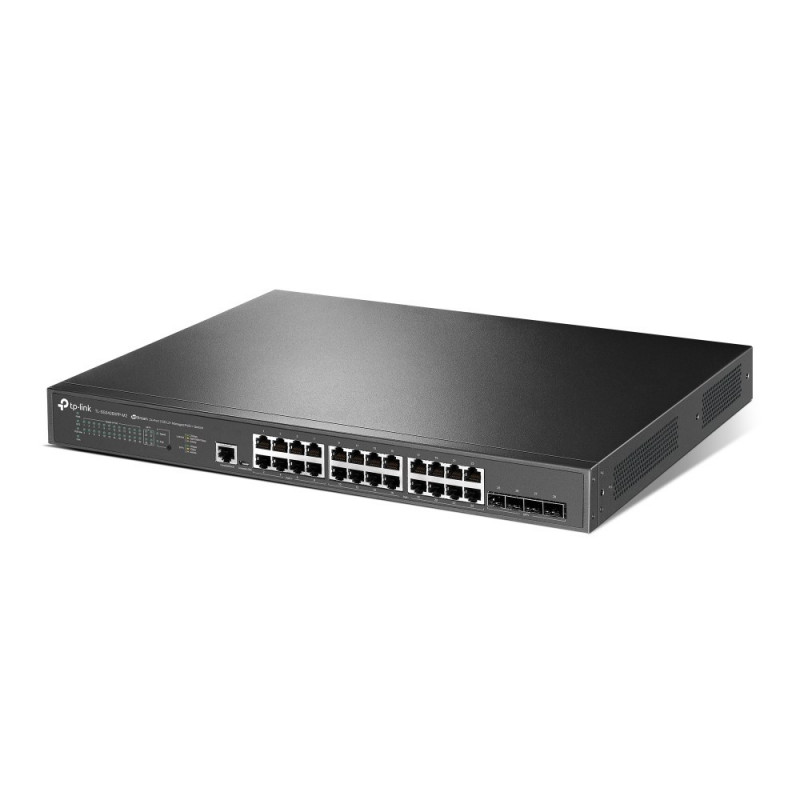 TP-Link JetStream TL-SG3428XPP-M2 hallittava L2+-verkkokytkin, 2,5G Ethernet, PoE, 1U, musta