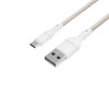 WINX LINK Simple USB–Micro USB -kaapeli, nailonpunos, 1 m, valkoinen
