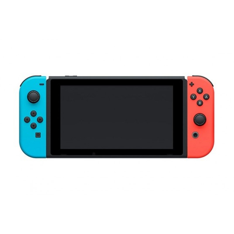 Nintendo Switch V2 NSH006 pelikonsoli, punainen ja sininen