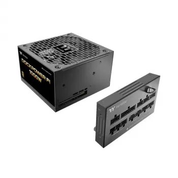 Thermaltake Dockpower FI 1000W virtalähde, 80 PLUS Gold, modulaarinen, musta
