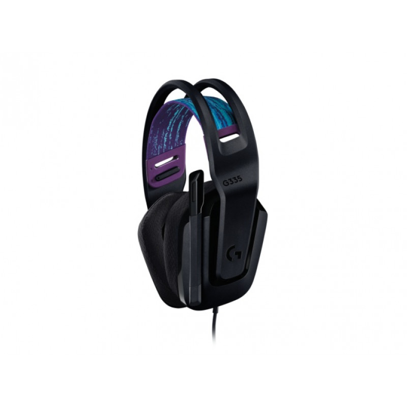 Logitech G335 langallinen pelikuulokemikrofoni, 3,5 mm liitäntä, musta
