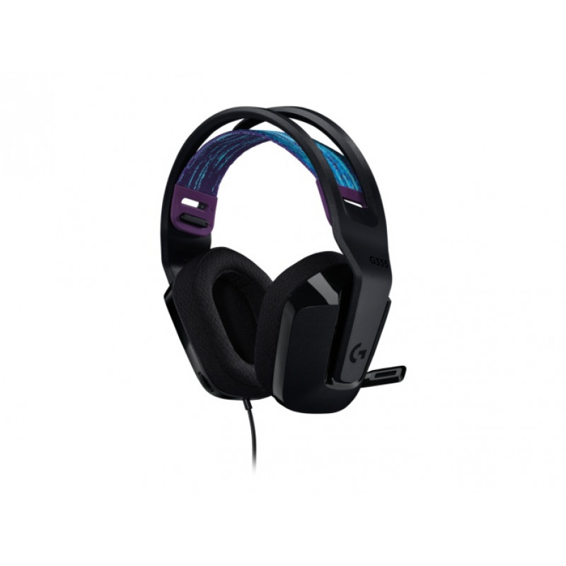 Logitech G335 langallinen pelikuulokemikrofoni, 3,5 mm liitäntä, musta
