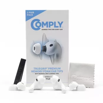 Comply korvatulpat Apple AirPods Pro 3 -kuulokkeille, valkoiset, koko L