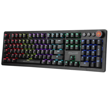 Marvo KG917 mekaaninen pelinäppäimistö, US-asettelu, RGB, Jixian Blue -kytkimet, USB, musta