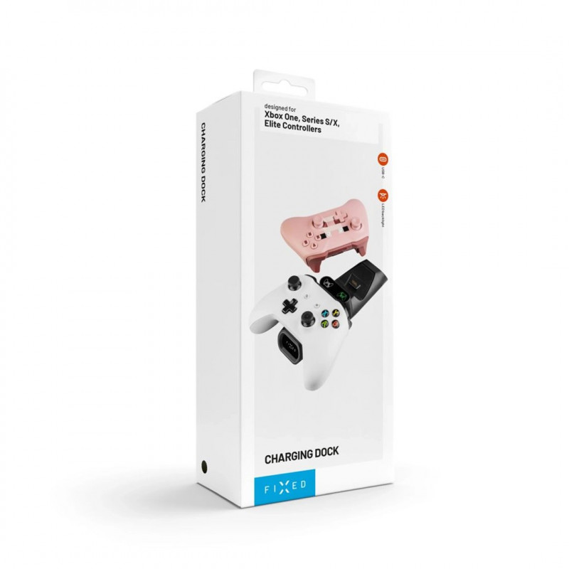 FIXED FIXXB-DCC-BK telakointiasema Xbox Series X/S -ohjaimille, musta
