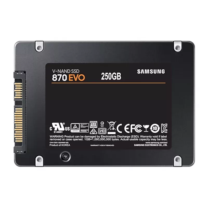 Samsung 870 EVO 250 GB 2,5″ SATA SSD-levy, MZ-77E250BW