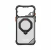 Skinarma Saturn Skin000485 -suojakuori MagSafe ja RotatingKick Stand iPhone 18 Pro Max / 17 Pro Max -puhelimelle, musta