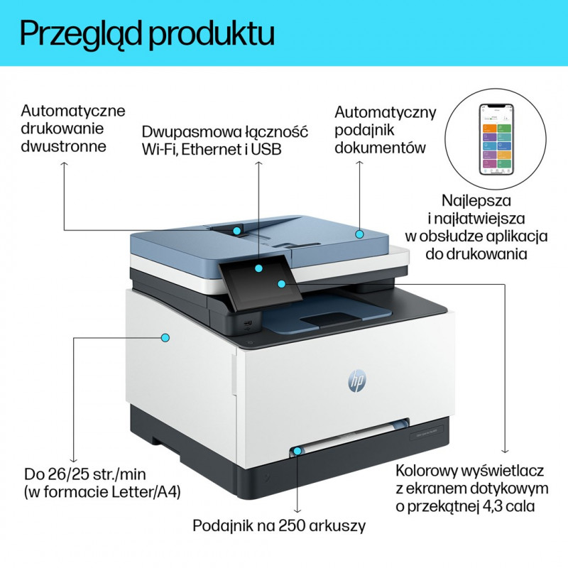 HP Color LaserJet Pro 3302sdw monitoimitulostin (499Q6F)