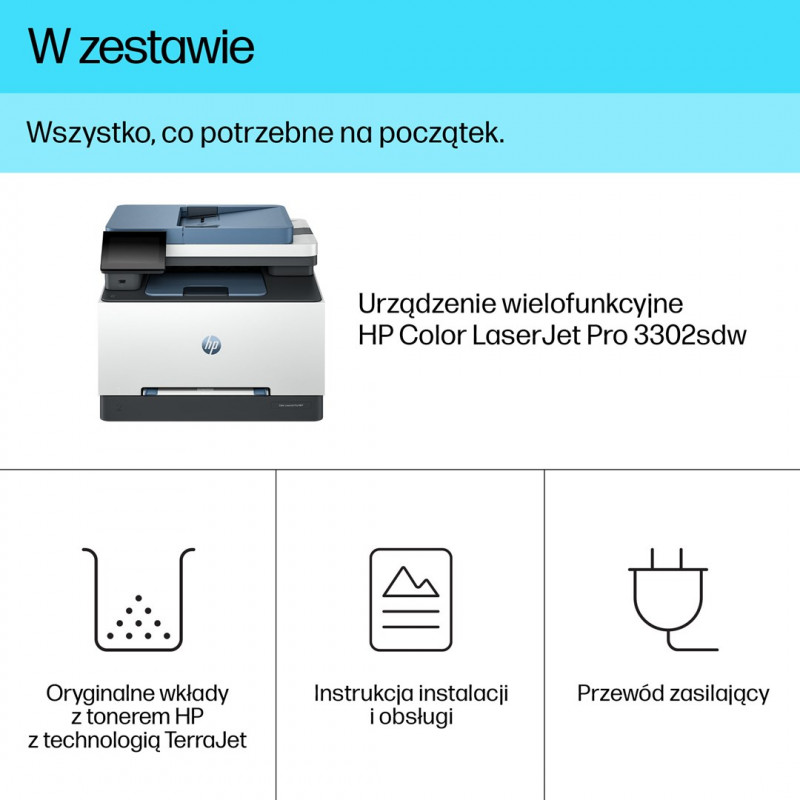 HP Color LaserJet Pro 3302sdw monitoimitulostin (499Q6F)