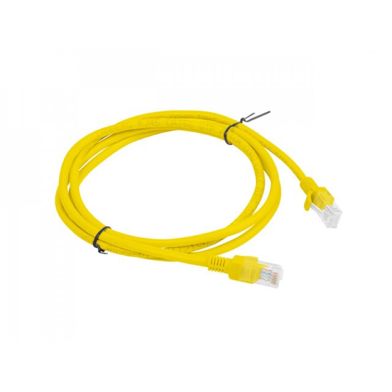 Lanberg PCU6-10CC-0150-Y kytkentäkaapeli RJ45 Cat.6 UTP, 1,5 m, keltainen
