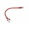 Lanberg PCU6-10CC-0025-R kytkentäkaapeli RJ45 Cat.6 U/UTP, 0,25 m, punainen