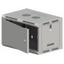 Alantec SW-9U-600-500-N-DMJ-OP-RP-B-S 19 tuuman seinäkaappi 9U 600x500, jakamaton, yksilehtinen metalliovi, harmaa, purettuna