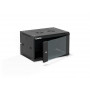 Alantec SW-6U-600-450-01-CF seinälle asennettava palvelinkaappi 19 tuumaa 6U, 600x450, musta, itse koottava (Flat Pack)