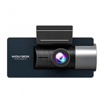 WOLFBOX i17 autokamera, 4K etukamera + 2,5K takakamera + 1080p sisäkamera, Wi-Fi, 64 Gt