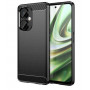 iLike Carbon Case joustava silikonikuori puhelimelle OnePlus Nord CE 3, musta
