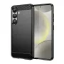 iLike Carbon Case joustava silikonikuori puhelimelle Xiaomi Poco F7 Pro, musta