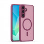 iLike Mag Matt -suojakuori puhelimille Samsung Galaxy A16 4G / A16 5G / A17 4G / A17 5G suurella kameran aukolla, viininpunainen
