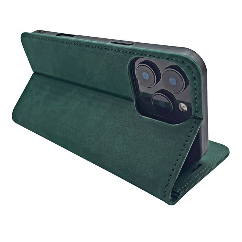 TFO Smart Suede -suojakuori iPhone 17 Pro 6,3 / iPhone 18 Pro 6,3 -puhelimille, vihreä