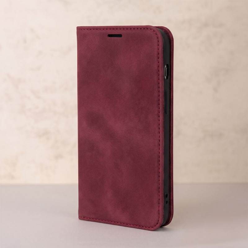 TFO Smart Suede -suojakuori iPhone 17 Pro Max 6,9 / iPhone 18 Pro Max 6,9 -puhelimille, viininpunainen