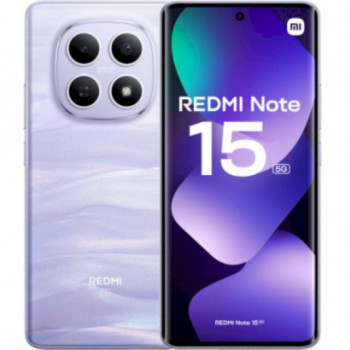 Xiaomi Redmi Note 15 5G älypuhelin, Dual SIM, 12 Gt + 512 Gt, usvanvioletti