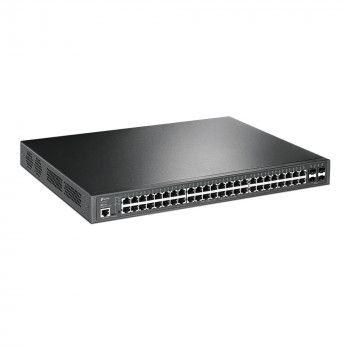 TP-Link JetStream TL-SG3452P hallittava L2/L3 Gigabit Ethernet PoE -verkkokytkin, 1U, musta