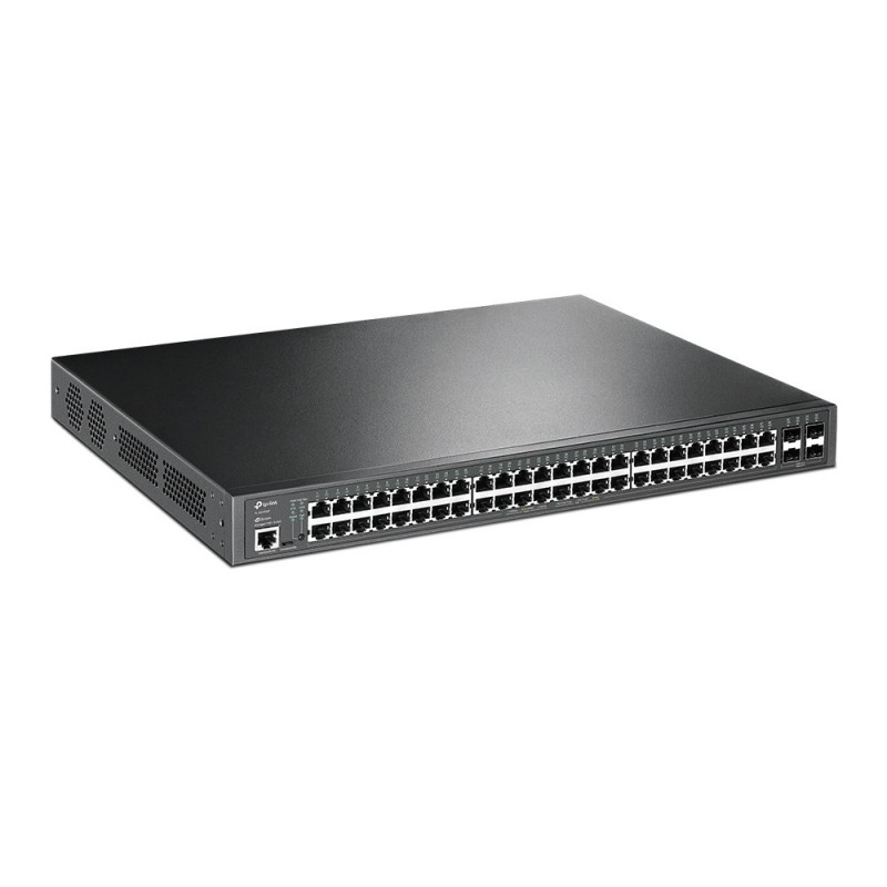 TP-Link JetStream TL-SG3452P hallittava L2/L3 Gigabit Ethernet PoE -verkkokytkin, 1U, musta