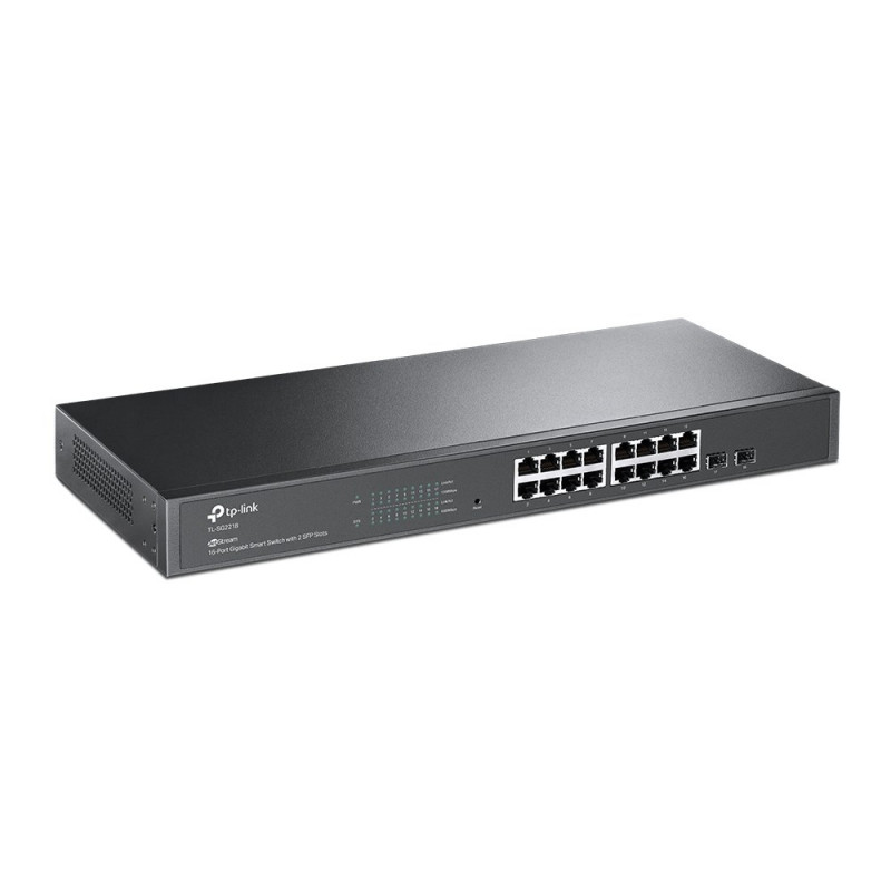 TP-Link JetStream TL-SG2218 hallittava L2/L2+ Gigabit Ethernet -verkkokytkin, 1U, musta
