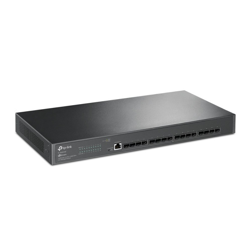 TP-Link JetStream TL-SX3016F hallittava L2+/L3-verkkokytkin, musta