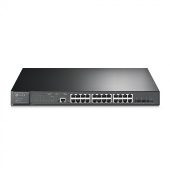 TP-Link JetStream TL-SG3428XMP hallittava L2+ Gigabit Ethernet PoE -verkkokytkin, 1U, musta