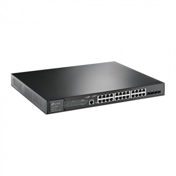 TP-Link JetStream TL-SG3428XMP hallittava L2+ Gigabit Ethernet PoE -verkkokytkin, 1U, musta