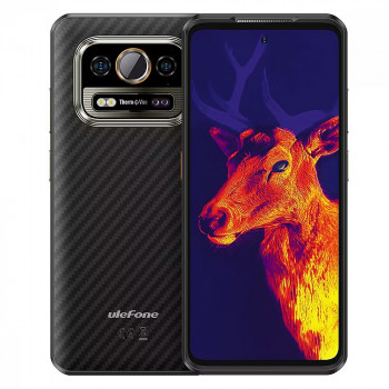 Ulefone Armor 25T Pro älypuhelin, 8 Gt RAM, 256 Gt, 5G, musta