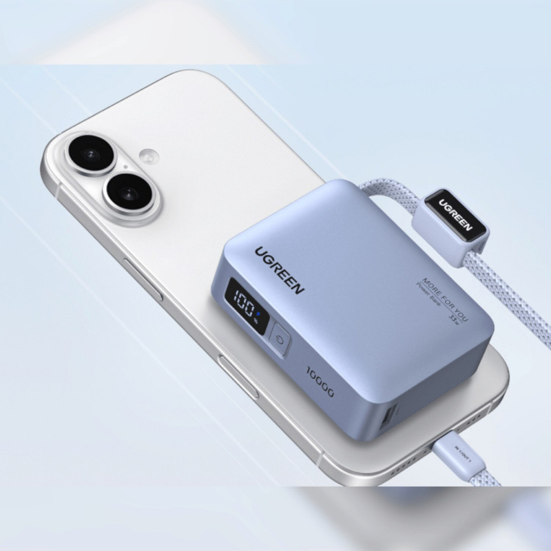 Ugreen PB584 varavirtalähde 10000 mAh, harmaa