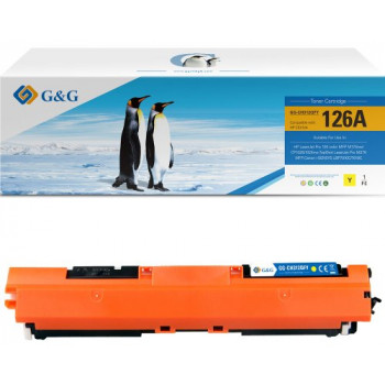 G&G väriainekasetti HP 126A CE312A, Canon 729Y, yhteensopiva