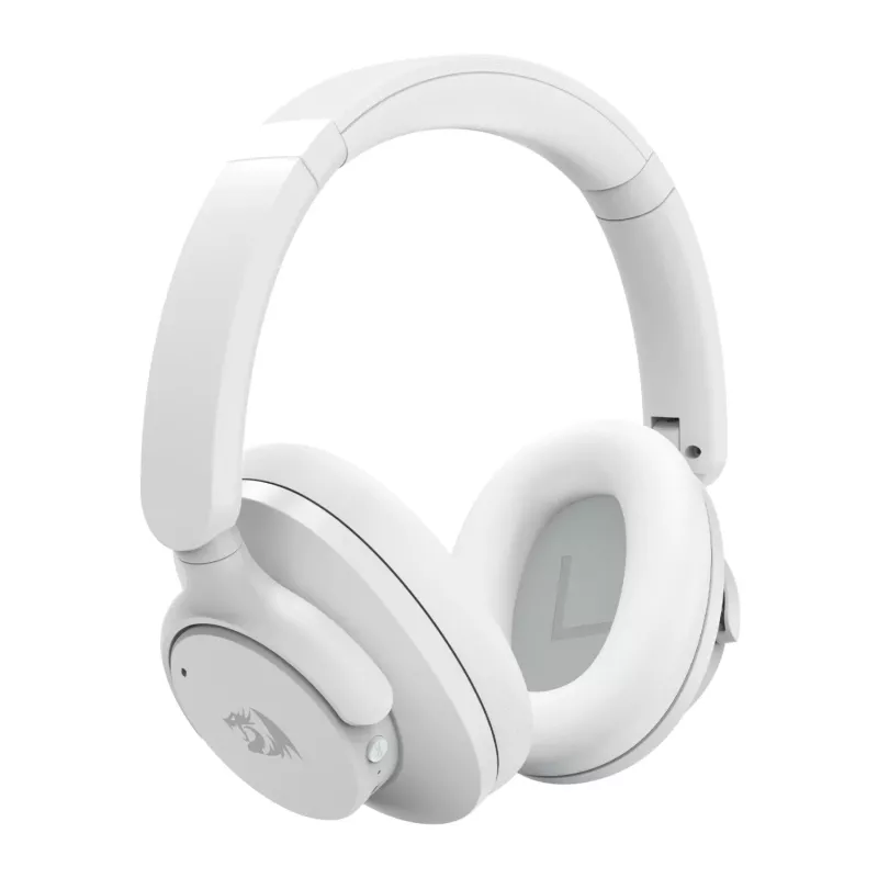 Redragon H610 VIBECORE RD-H610G langattomat korvia ympäröivät kuulokkeet, ANC, Bluetooth, valkoiset