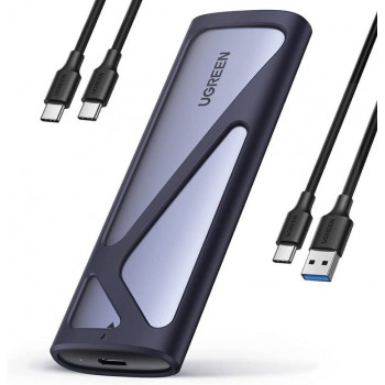 Ugreen CM400 90264 M.2 SSD -kotelo, USB 3.2 Gen 2, harmaa