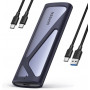 Ugreen CM400 90264 M.2 SSD -kotelo, USB 3.2 Gen 2, harmaa