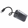 SHARGE Flow 3 varavirtapankki, 10 000 mAh, 45 W PD, USB-C-kaapeli, musta